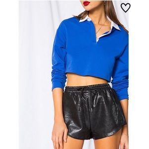 Revolve Superdown Kiki Faux Leather Shorts